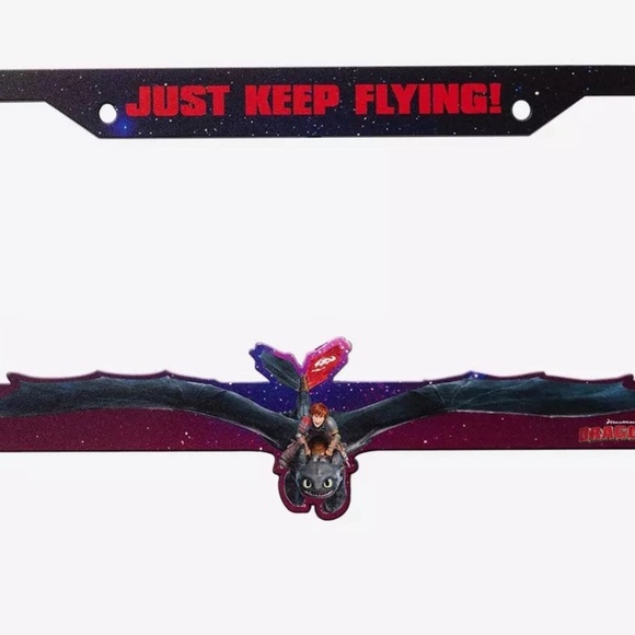 How To Train Your Dragon Fly License Plate Frame - Picture 1 of 2